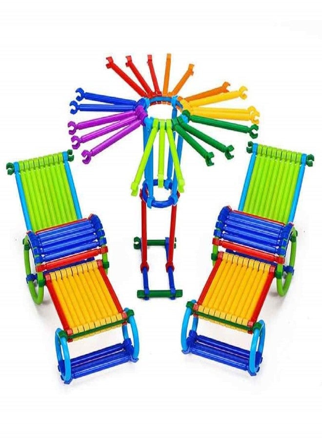 Mopslik - Stick Building Blocks Assembly Colorful Straw Toy for Kids - Image 4